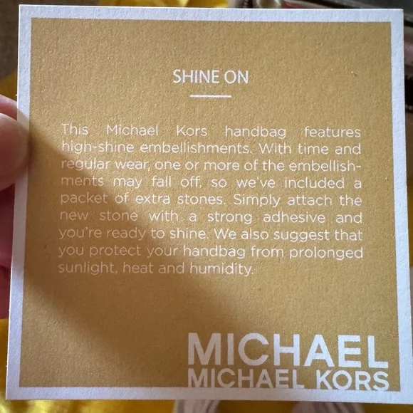 New With Tags, Michael Kors Sandrine Silver Small Box Crossbody Bag - Picture 12 of 16